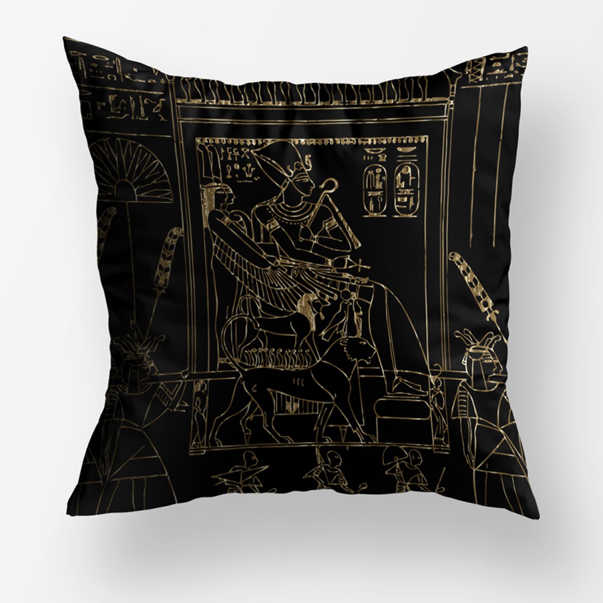 Mısır Mitoloji Dekoratif Kare Yastık